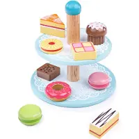 Bigjigs Holzetagere mit Kuchen
