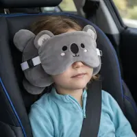 Out of the blue Koala 2-in-1 Reisekissen & Augenmaske – weiches Plüsch-Nackenkissen für Kinder (3–10 Jahre), leicht & kompakt