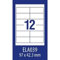 Avery Zweckform ZweckForm ETHIK. ZF EKONOMIKOS 97X42, 3MM 039 100ARK ETIKETT E100 ELA039 - ELA039