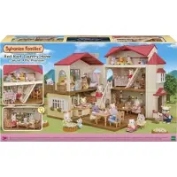 Sylvanian Families Einstöckiges Haus mit rotem Dach und Beleuchtung, neu