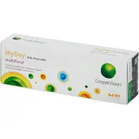 CooperVision multifocal (30er Packung) Tageslinsen (-4 dpt, Addition Low (0.75-1.25) & BC 8.4) mit UV-Schutz für Allergiker