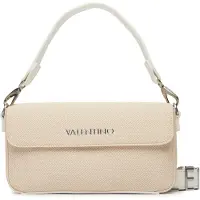 Mario Valentino Elegante weiße Damenschultertasche mit vielseitigen Details und Logo