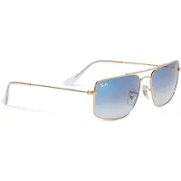 Ray-Ban RB3779 EXPLORER 3 Unisex-Sonnenbrille Vollrand Quadratisch Metall-Gestell, gold