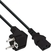 InLine Netzanschlusskabel Netzkabel Schuko / Stecker