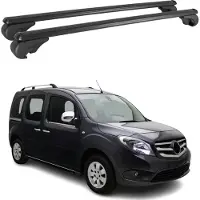 Omac Dachträger Grundtäger für Mercedes Citan W415 2012-2021 75kg Alu Schwarz 2 tlg