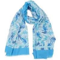 Harpa Modeschal "SEDA" mit Botanik-Print und Metallic-Effekt