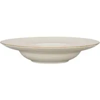 Lubiana Pastateller, Serie Kaszub, cremefarben, braun gesprenkelt, Ø 240 mm