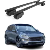 Omac Dachträger Gepäckträger für Ford Kuga 2019-2025 Querträger ABE Alu Schwarz