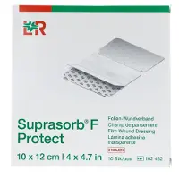 Lohmann & Rauscher Suprasorb F Protect Folien-wundverb.10x12 Cm Ste. 10 St