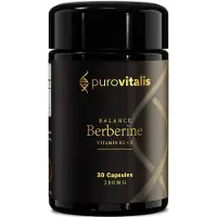 Purovitalis Berberine Balance mit Dihydroberberin, Chrom, K2 & Vitamin E 30 Pc Kapseln