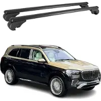Omac Dachträger für Mercedes GLS 2020-2025 Gepäckträger Grundträger Alu Schwarz 2x