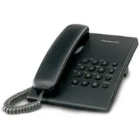 Panasonic KX-TS500, Analoges Telefon, Kabelgebundenes Mobilteil, Schwarz