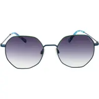 Comma Sonnenbrille Damen Edelstahl Blau 53-18-140