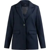 Dreimaster Langer Blazer aus Wollgemisch Damen Nachtblau