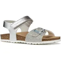 Geox Sandalen J Adriel Girl J028MC 0BNEW C1007 M Silberfarben