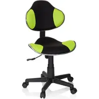 Hjh OFFICE KIDDY GTI-2 - Kinderdrehstuhl Schwarz / Grün