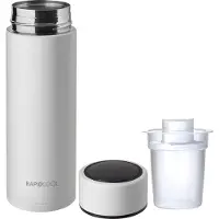 Nuby - RapidCool - Hilfe zur Zubereitung von die perfekte Säuglingsnahrung in nur 2 minuten - Für Babys - Perfekt für Unterwegs - Inklusive Milchpulverspender und digitalem Deckel - Weiß - 0+ Monate