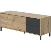 Dmora CALICOSY - TV-Möbel mit 2 Türen und 2 Schubladen Brooklyn - L130 cm