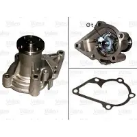 Valeo 506813 Kühlmittelpumpe Wasserpumpe ohne Riemenscheibe für HYUNDAI GETZ (TB) für KIA RIO II (JB)