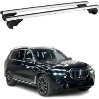Omac Dachträger Grundtäger für BMW X7 G07 2018-2025 75kg Alu Silber 2 tlg