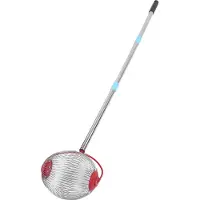 Vislone Rollende Nusssammler Edelstahl 44,7 Zoll 3-teilige multifunktionale Eichel-Aufsammelvorrichtung für Pekannüsse Walnüsse Outdoor S