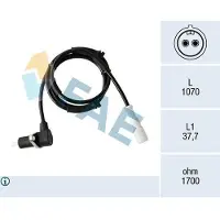 FAE ABS Sensor Raddrehzahl Hinten Rechts für FIAT PUNTO (176) 78388