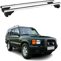 Omtec Dachträger Grundtäger für Land Rover Discovery II 1998-2004 75kg Alu Silber 2x