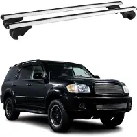 Omtec Dachträger Grundtäger für Toyota Sequoia mk1 2000-2007 75kg Alu Silber 2 tlg