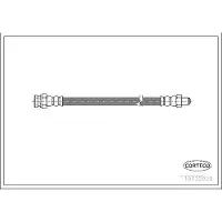CORTECO 19032928 Bremsschlauch Hinten für NISSAN BLUEBIRD (910) für MITSUBISHI Galant V Limousine (E10)