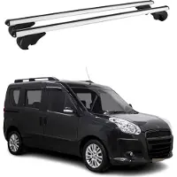 Omtec Dachträger Grundtäger für Fiat Doblo 2010-2022 75kg Alu Silber 2 tlg
