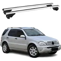 Omac Dachträger Grundtäger für Mercedes ML Klasse W163 1998-2005 75kg Alu Silber 2x