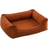 Flamingo Hundebett Ziva rechteckig terrakotta, Maße: 80 x 67 x 22 cm