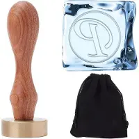 OEM Pfefferhaube - Initial Ice Stempel Letter P Vintage Holzgriff für DIY Crafting Cocktail Whisky Getränke Bar.