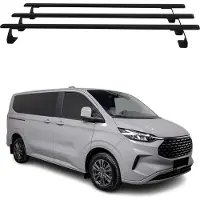 Omtec Dachträger Gepäkträger für Volkswagen Transporter T7 2024-2025 Schwarz 3 tlg