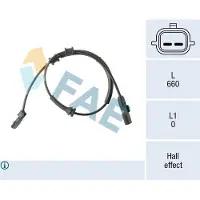 FAE ABS Sensor Raddrehzahl Hinten für RENAULT LAGUNA II Grandtour (KG0/1) 78569