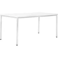 Stier Allzwecktisch 1200 x 800 x 720 mm in lichtgrau mit weißer Tischplatte, sehr robust und vielseitig einsetzbar, ideal für Büro- und Geschäftsausstattung, Office Desk in unterschiedlichen Größen