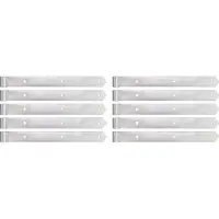 Alberts 845155 Ladenband, gerade, Abschluss abgerundet, galvanisch verzinkt, dickschichtpassiviert, Rolle Ø13 mm, Größe 400 x 40 mm, 10er Set