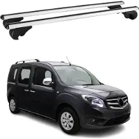 Omac Dachträger Grundtäger für Mercedes Citan W415 2012-2021 75kg Alu Silber 2 tlg