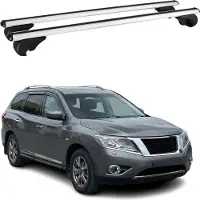 Omac Dachträger Grundtäger für Nissan Pathfinder R52 2013-2020 75kg Alu Silber 2 tlg