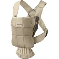 BabyBjörn Mini Babytrage Gewebt, Beige