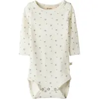 Name it Lil' Atelier Body l/ä - Rib - Cotton/Lyocell - NbnLago - Coconut - - 1 Jahr (80) - Body L/Ä