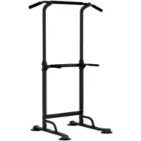 Markenlos Power Tower, Dip Station, multifunktionale Kraftstation mit Klimmzugstange, höhenverstellbar von 165-210 cm