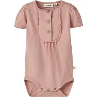 Lil´ Atelier Mädchen Halina Kurzarm Strampler Rose Tan