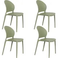Housecraft living Sjoerd Gartenstuhl Grün - 4 er Set