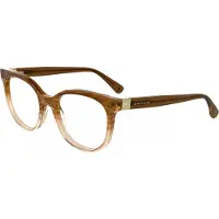 Longchamp LO2756 N 52/17/140 Gestreifte braune Acetat Brille DAMEN LO2756 N