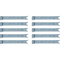 Alberts 862503 Ladenband, gerade, Abschluss Karpfenschwanz, galvanisch blau verzinkt, Rolle Ø14 mm, Größe 300 x 35 mm, 10er Set