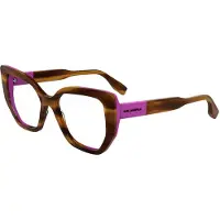 Karl Lagerfeld KL6174 Damen-Brille inkl. Gläser Vollrand Cateye Acetat-Gestell 53/17/145, braun