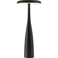 Luxus Europe - Tischlampe Touch Dahlia Schwarz - Kabellose LED-Tischlampe für den Innenbereich – USB-C wiederaufladbar