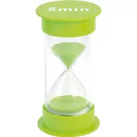 Eduplay Sanduhr 120-443, 5 Minuten, grün, Höhe 12,5 cm