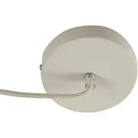 LINDBY Elover Pendelleuchte Ø45 Beige - , Elover, dimmbar, Beige, für Esszimmer, Metall, Modern